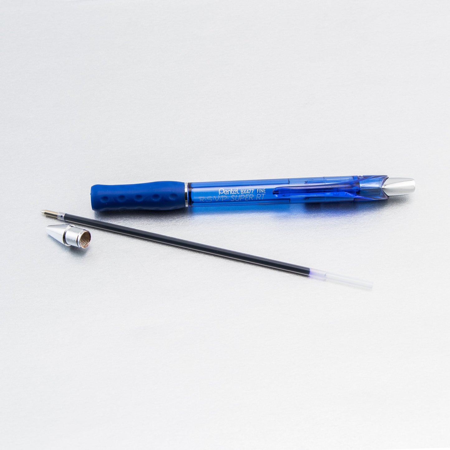 RSVP Super RT Ballpoint Pen, (0.7mm) Fine Line, Blue Ink (BX477-C)
