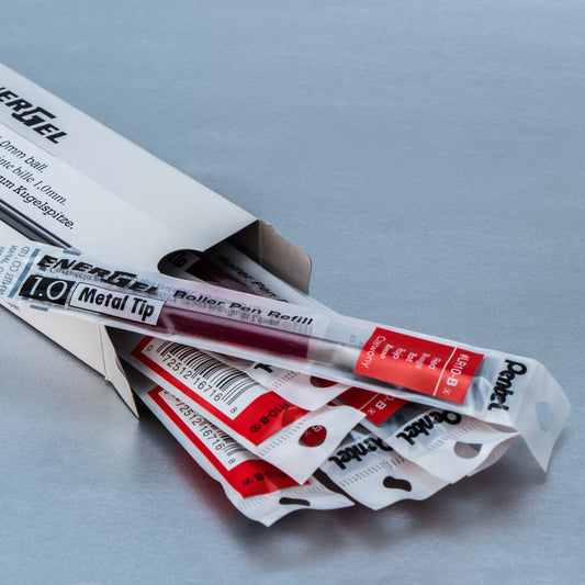 Refill Ink - For EnerGel Gel Pen 1.0mm Metal Tip, Bold, Red Ink (LR10-B)