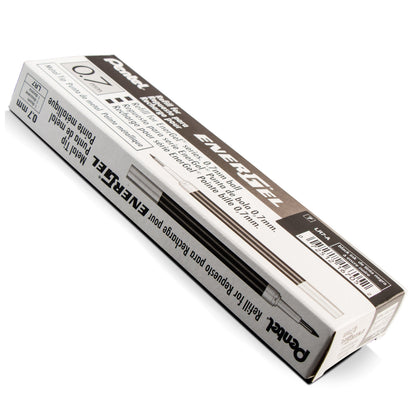 Refill Ink - For EnerGel Gel Pen, 0.7mm Metal Tip, Medium, Black Ink (LR7-A)