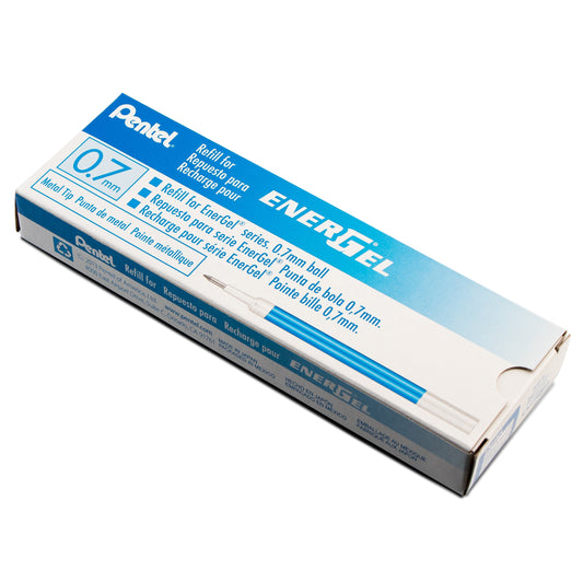 Refill Ink - For EnerGel Gel Pen, 0.7mm Metal Tip, Medium, Blue Ink (LR7-C)