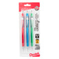 Sharp Mechanical Pencil, (0.5mm), Metallic Barrels, Assorted Colors (B/C/D), 3-Pk (P205MBP3M1)