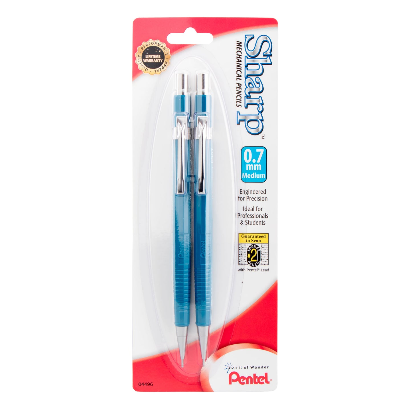 Sharp Mechanical Pencil (0.7mm) 2-Pk (P207BP2-K6)