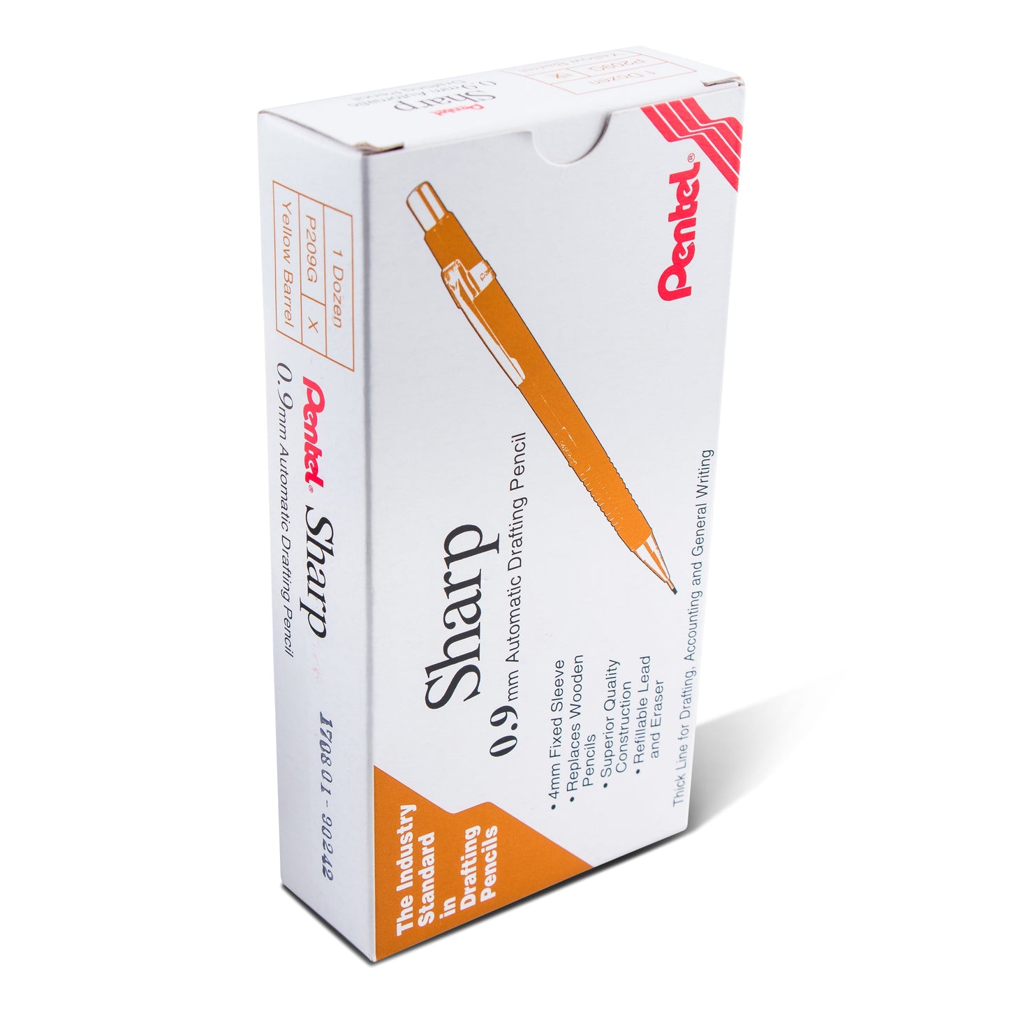 Sharp Mechanical Pencil (0.9mm), Yellow Barrel (P209G)