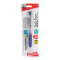 Twist-Erase CLICK Mechanical Pencil, (0.7mm) Clear Barrel, Asst Grip Colors
with Lead and (2) Erasers, 1-pk Carded (PD277TLEBP)