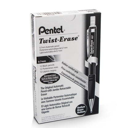 Twist-Erase III Mechanical Pencil (0.7mm), Black Barrel (QE517A)