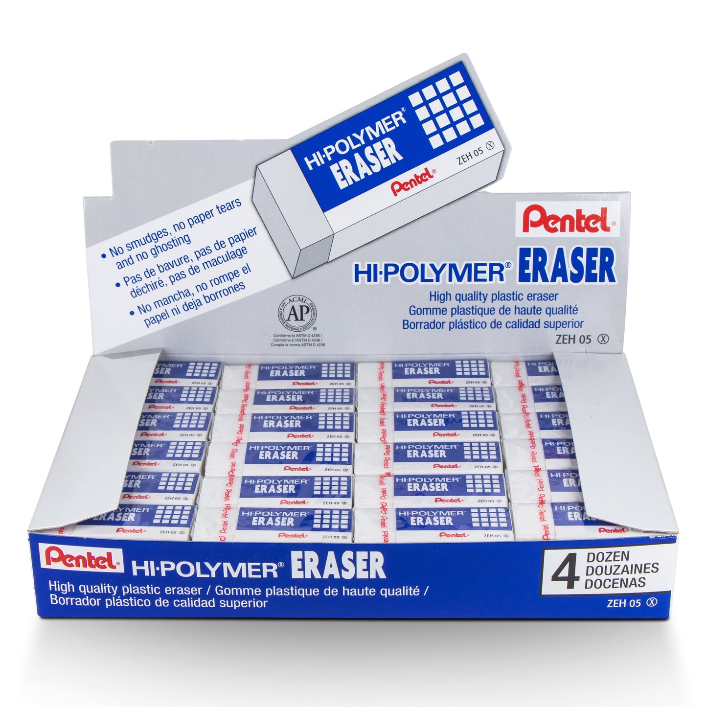 Hi-Polymer Block Eraser, Small White (ZEH-05)