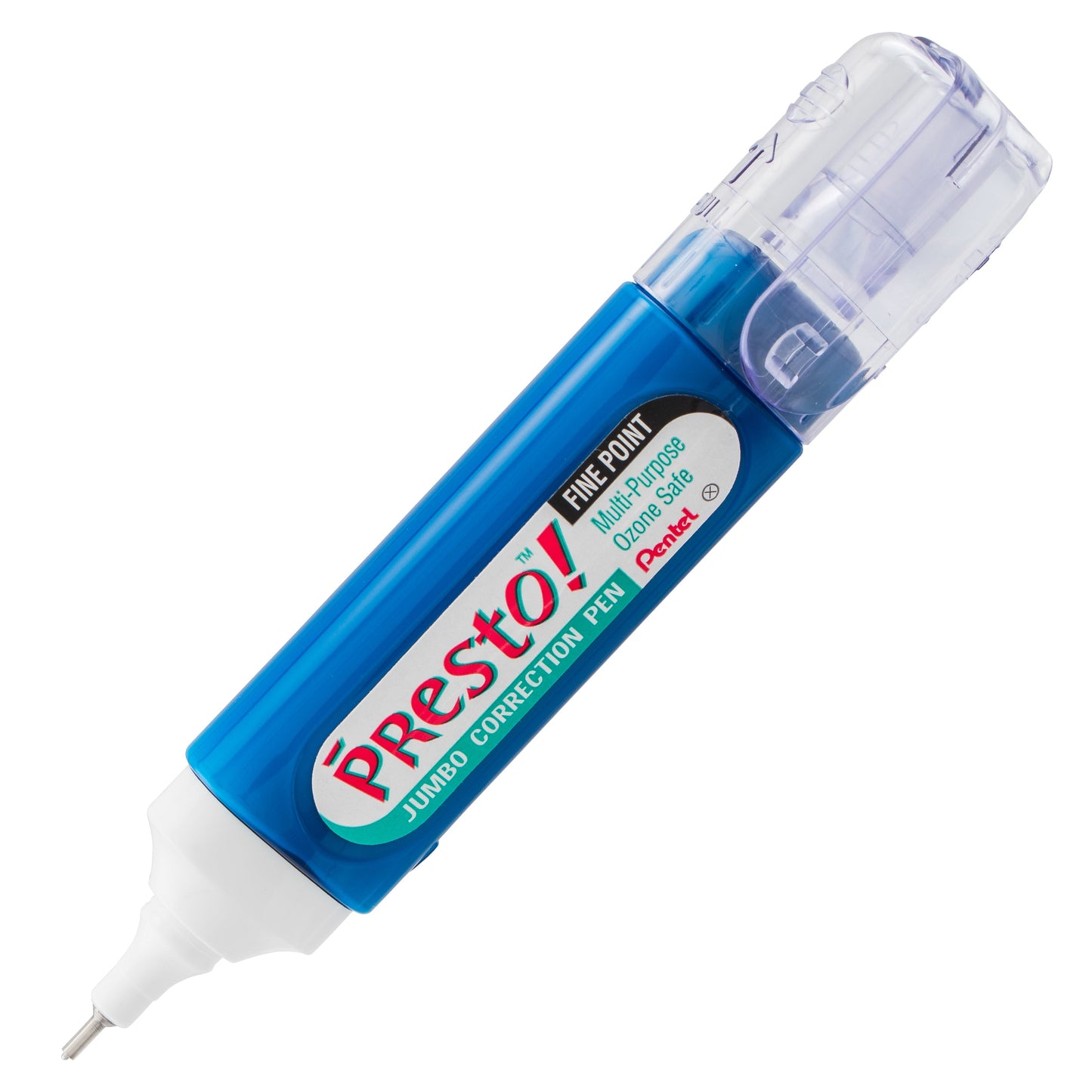 Presto! Jumbo Correction Pen Fine Point Metal Tip 12 ml/0.4 fl.oz. (ZL31-W)