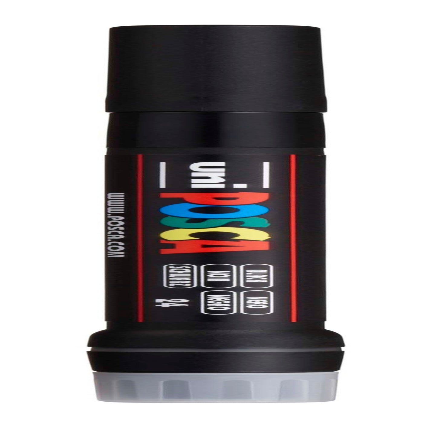 uni® POSCA PCF-350 Water-Based Paint Markers, Brush Tip (1-10mm), Black