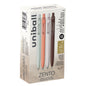 uniball™ Zento Retractable Liquid Gel Pens, Medium Point (0.7mm), BOHO, Black, Dozen