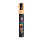 uni® POSCA PC-3M Water-Based Paint Markers, Reversible Fine Tip (0.9-1.3mm), Light Orange